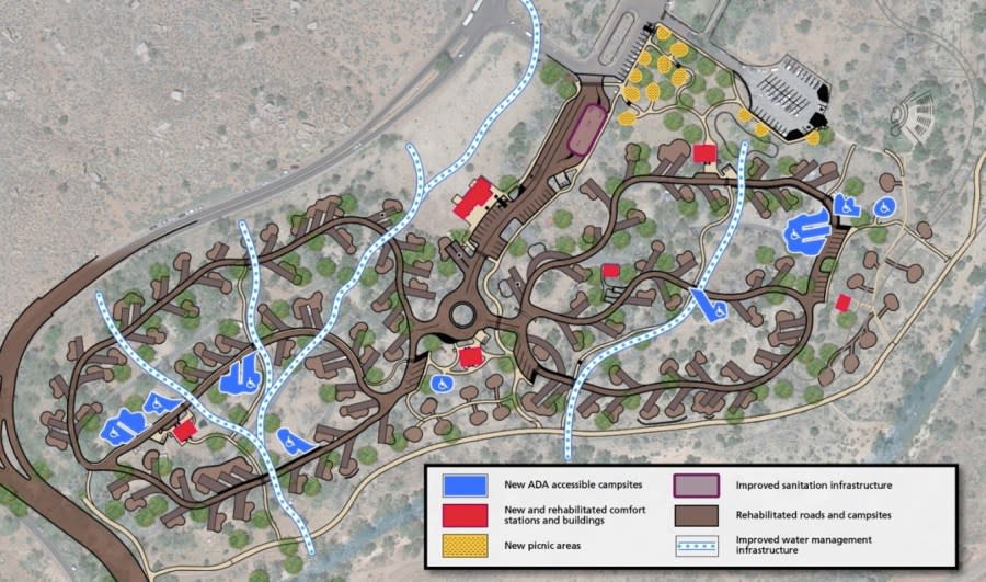 National Park Service plans for improvements to Zion National Park’s South Campground. (National Park Service)