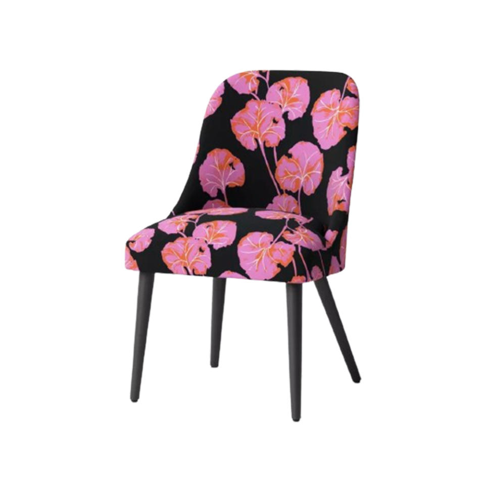 Floral printed office chair