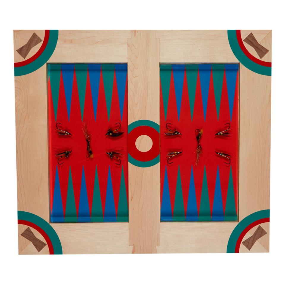 Flywheel backgammon board; $1,400. avl.design