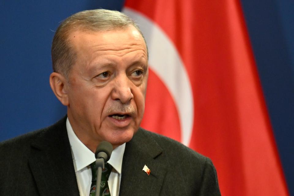 Turkish President Recep Tayyip Erdogan (Copyright 2023 The Associated Press. All rights reserved.)