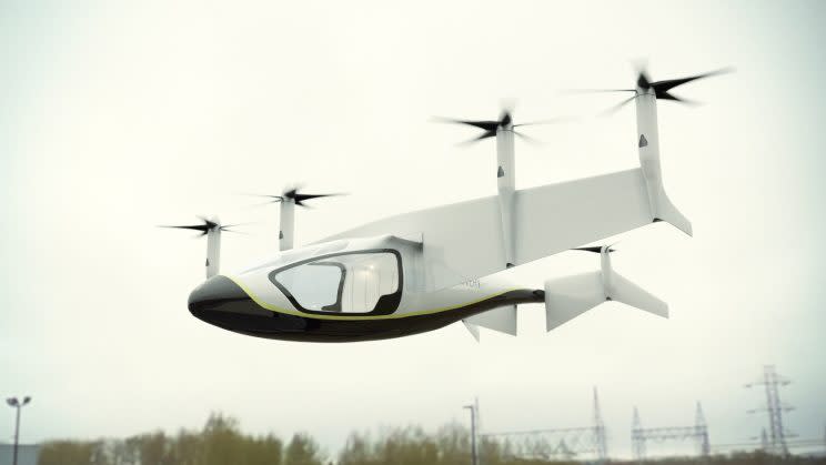 Rolls-Royce said it was working on developing the technology for a flying taxi. Photograph: Rolls-Royce