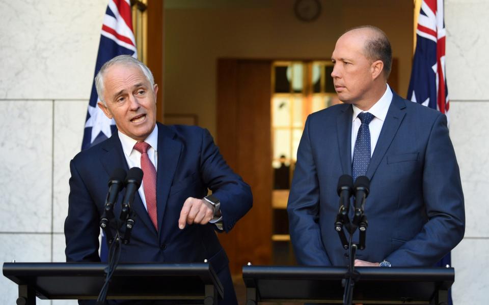 Malcolm Turnbull and Peter Dutton - Credit: Reuters