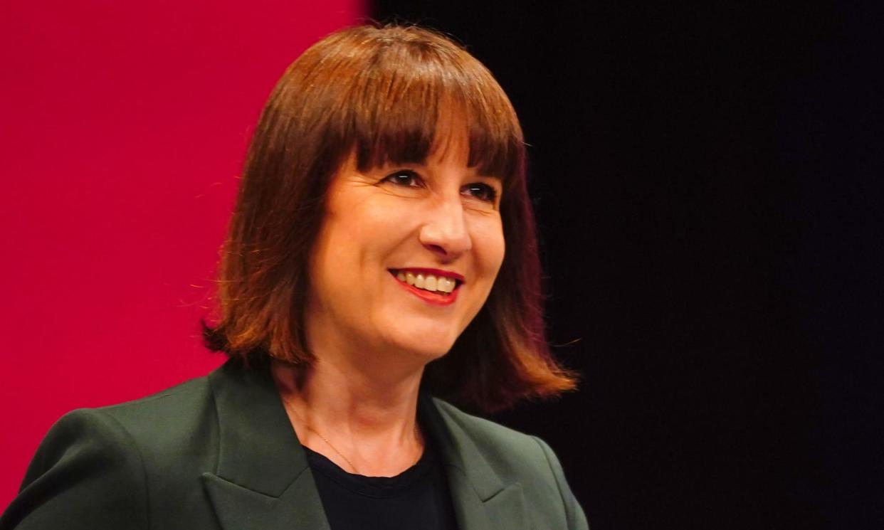 <span>Shadow chancellor Rachel Reeves said the Tories’ tax pledges were reminiscent of Liz Truss’s disastrous mini-budget. </span><span>Photograph: Victoria Jones/PA</span>