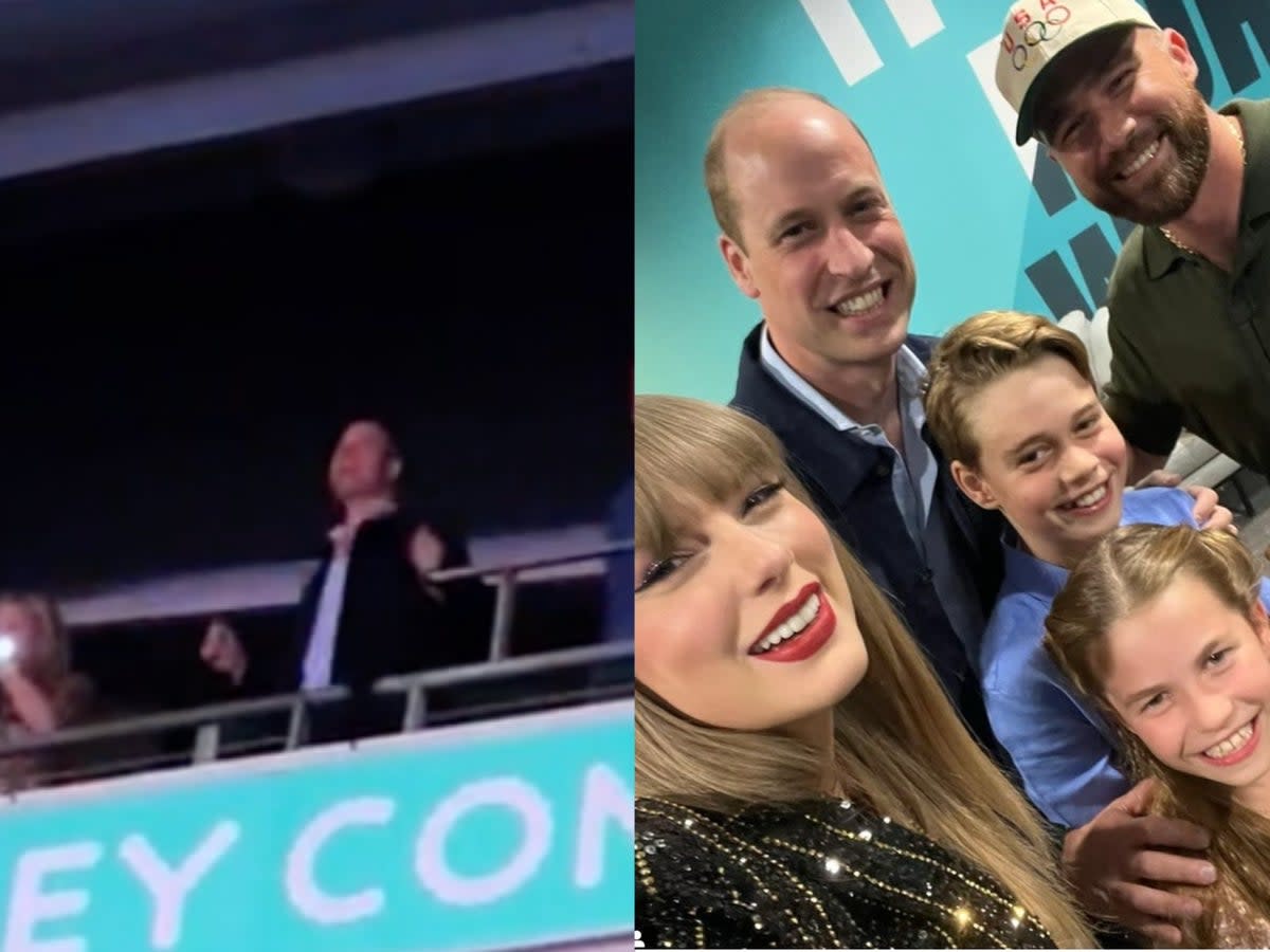 Fans praise Prince William’s dancing during Taylor Swift’s London Eras tour (Tiktok / Instagram)