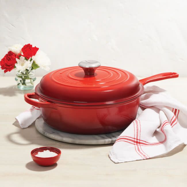 <p><a href="https://go.redirectingat.com?id=74968X1596630&url=https%3A%2F%2Fwww.lecreuset.com%2F3-3-4-qt-cassadou%2F21079US.html&sref=https%3A%2F%2F" rel="nofollow noopener" target="_blank" data-ylk="slk:Shop Now;elm:context_link;itc:0;sec:content-canvas" class="link ">Shop Now</a></p><p>Signature Cassadou</p><p>lecreuset.com</p><p>$219.99</p>