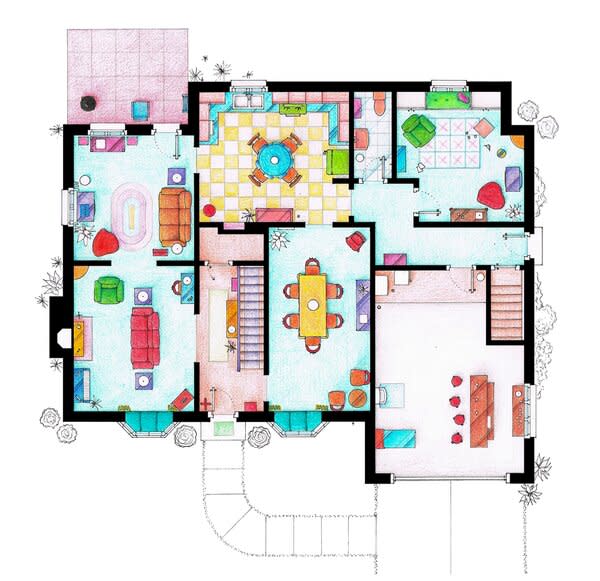 <i>The Simpsons</i> ground floor plan