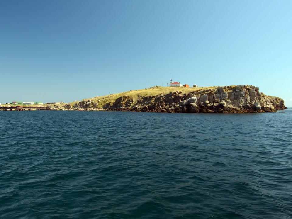 Snake Island sits off the coast of the Black Sea and was one of the first areas attacked by Russia (Alamy)