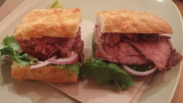 Panera Asiago Steak sandwich