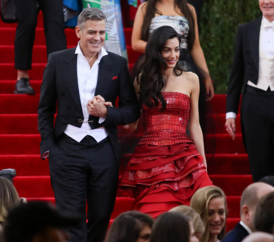 George and Amal Clooney at the Met Gala in May (Getty Images)