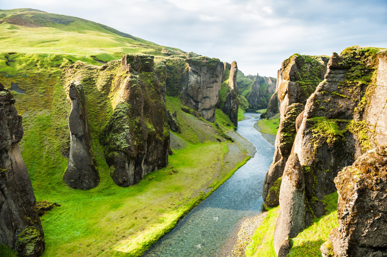 Fjadrargljufur canyon in Iceland: Getty Images/iStockphoto