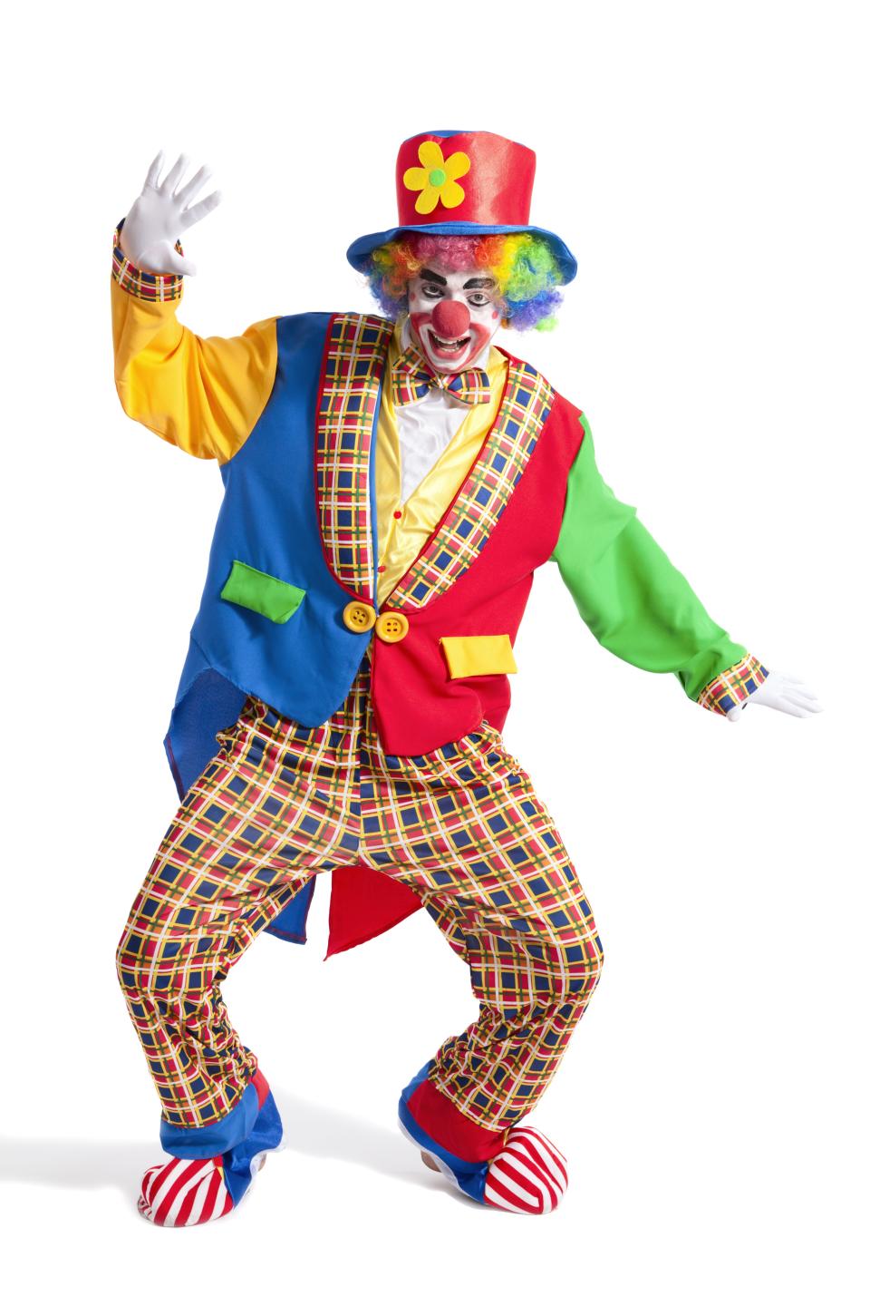 <h1 class="title">Clown on white background</h1><cite class="credit">Photo: Getty Images</cite>