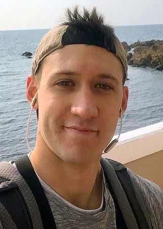 Electronics Technician 3rd Class Dustin Louis Doyon, 26, from Suffield, Connecticut, who was stationed aboard the USS John S. McCain when it collided with a merchant vessel in waters near Singapore and Malayasia, August 21, 2017, is shown in this undated photo provided August 24, 2017. U.S. Navy/Handout via REUTERS