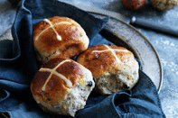 You can't go wrong with these <a rel="nofollow" href="https://au.lifestyle.yahoo.com/food/recipes/r/22717879/louise-fulton-keats-hot-cross-buns/" data-ylk="slk:classic hot cross buns;elm:context_link;itc:0;sec:content-canvas" class="link ">classic hot cross buns</a>. They smell, taste and feel just like Easter should.