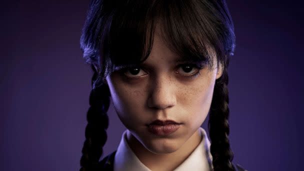 PHOTO: Jenna Ortega as Wednesday Addams in 'Wednesday,' 2022.  (Netflix)