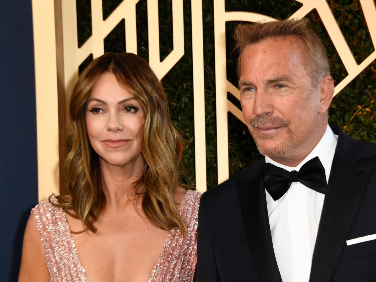 Kevin Costner and Christine Baumgartner