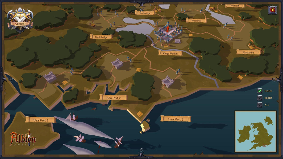 Albion Online's closed beta trailer promotes player cities and maps