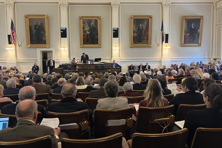The New Hampshire House considers legislation to expand education freedom accounts on Feb. 8, 2024.