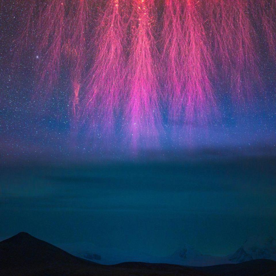 Una imagen de la luminiscencia atmosférica.