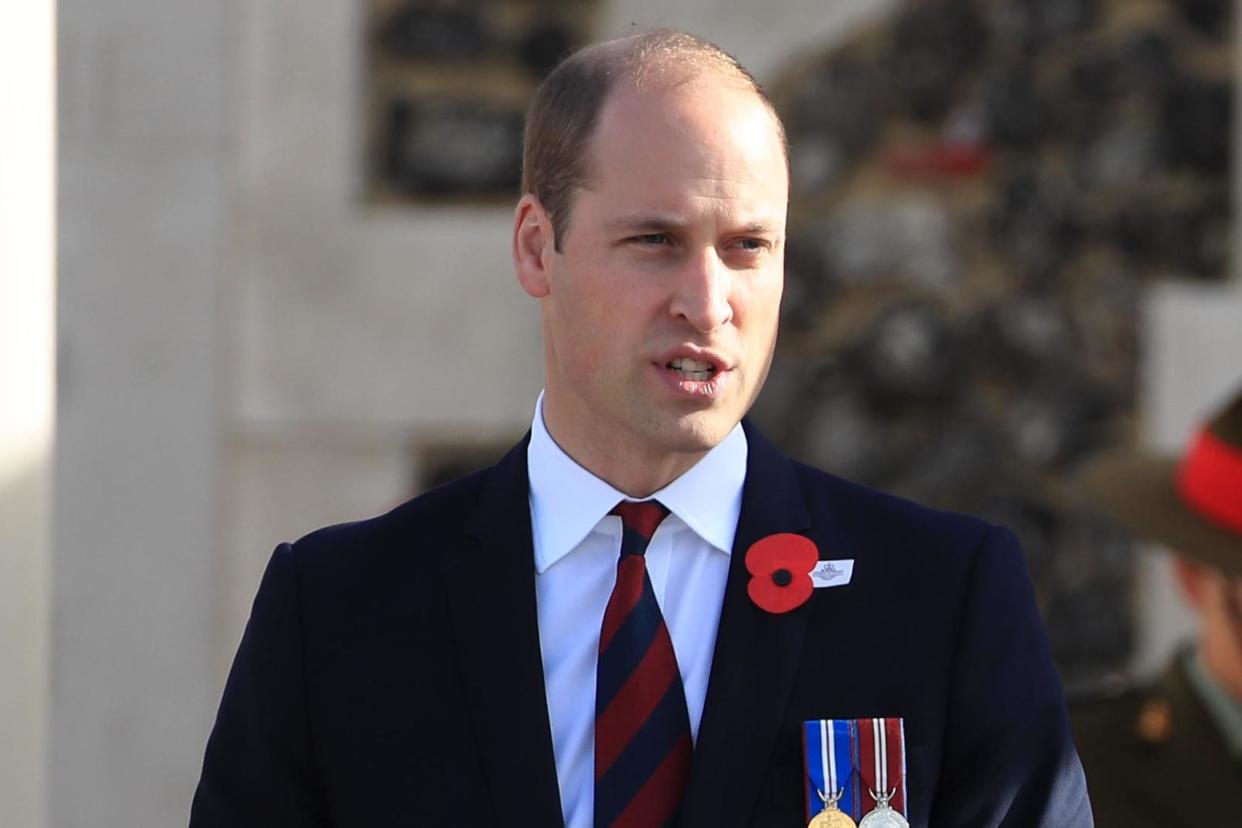 Prince William speaks at a previous event at Tyne Cot Cemetery: Getty Images