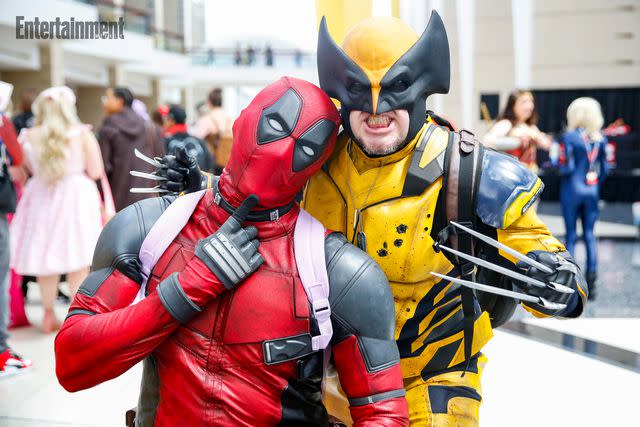<p>Chris Cosgrove</p> 'Deadpool & Wolverine' cosplayers