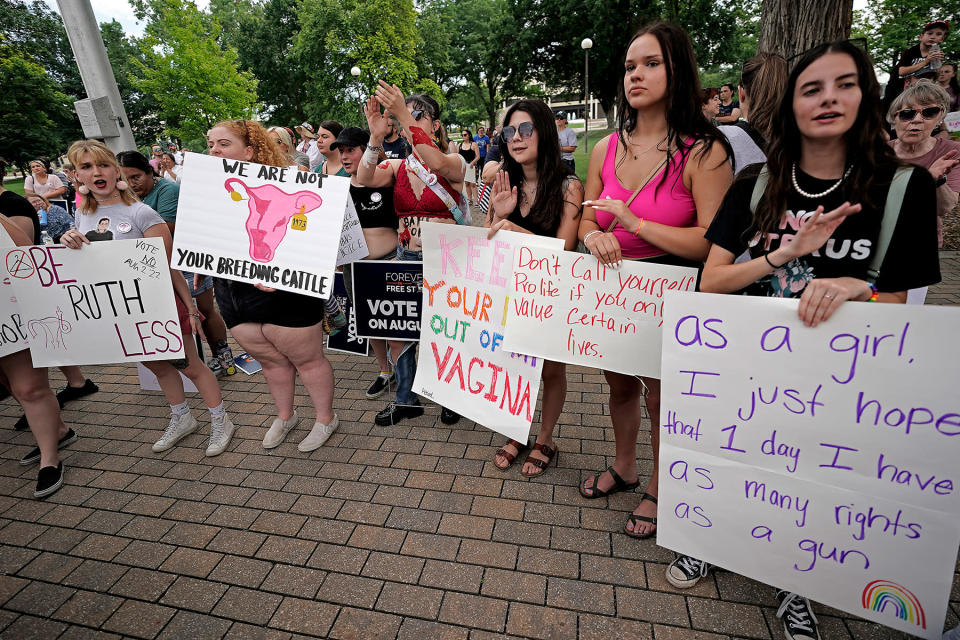 Supreme Court Abortion Kansas - Credit: AP Photo/Charlie Riedel