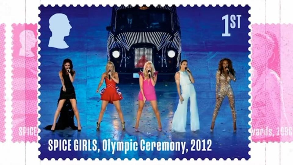 Spice Girls star on Royal Mail stamps for 30th anniversary celebrations. (Spice Girls/ Royal Mail)