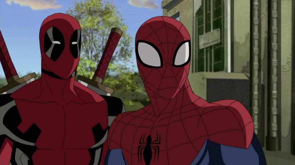 Deadpool's humor countered the bleak 1990s Spiderman comics.