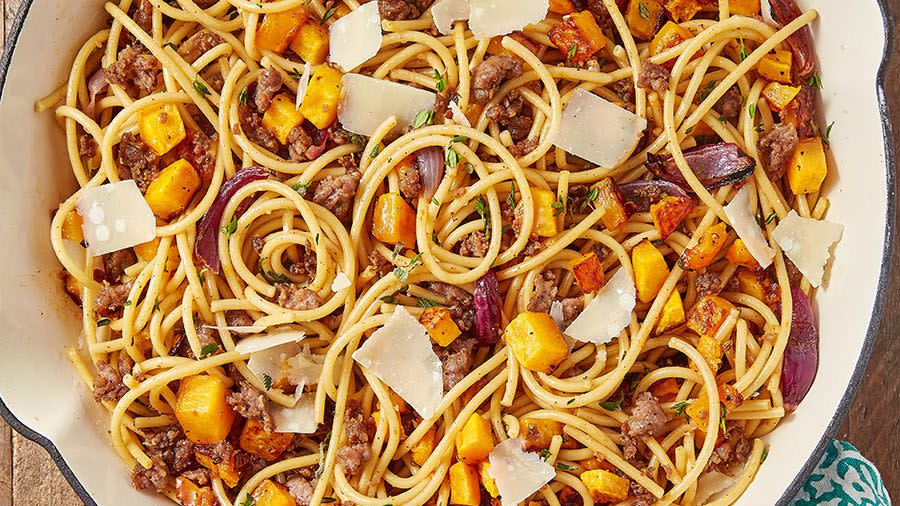 brown butter butternut squash pasta