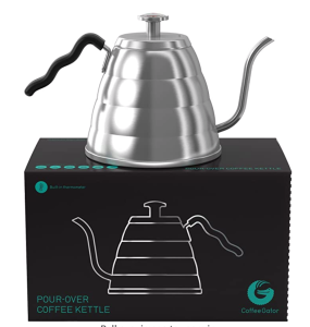 Bean Envy Pour Over Coffee Kettle - 40 oz, Stainless Steel, Gooseneck  Coffee and Tea Kettle with Thermometer and Ergonomic Handle