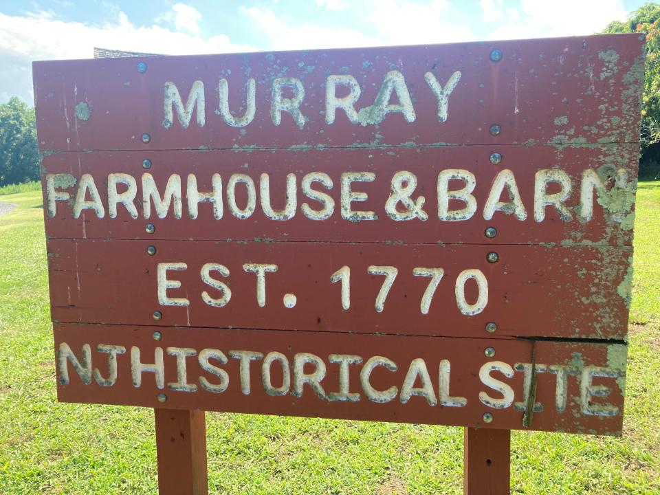 Sign for the Joseph Murray farmstead in Poricy Park, Middletown.