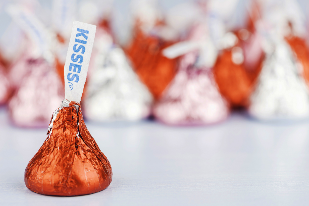 Hershey Kisses candy for Valentine's Day