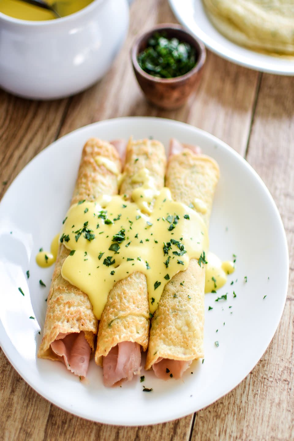 Savory Herb Crepes with Hollandaise