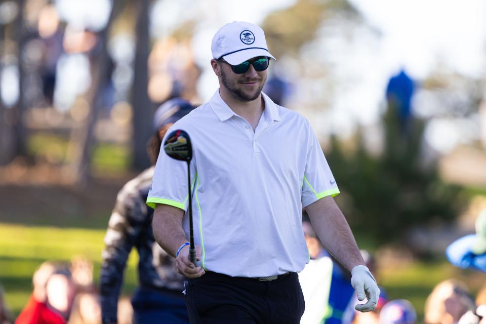 Josh Allen during the AT&T Pebble Beach Pro-Am in February.