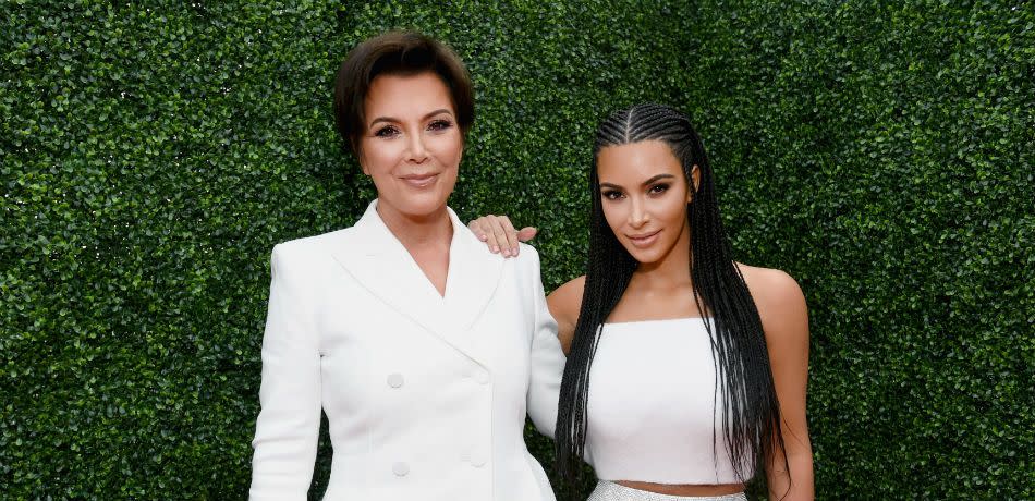Kim Kardashian and Kris Jenner attend the VMAs.
