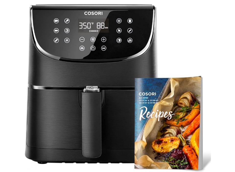 With a 5.8qt capacity, this air fryer can roast a robust 5-pound chicken. (Source: Amazon)
