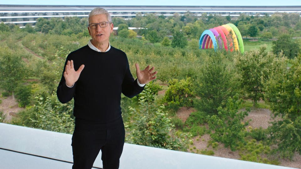 Apple-CEO Tim Cook: Keynote in Corona-Zeiten im Apple Park (Foto: © Apple)