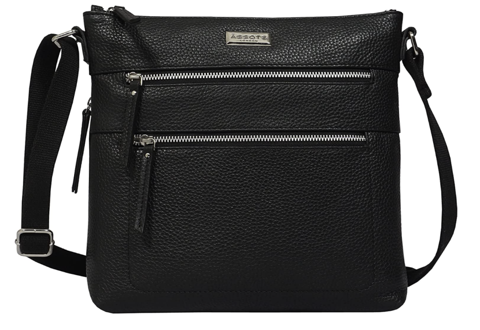 ASSOTS Leather Crossbody Bag (Photo via Amazon)