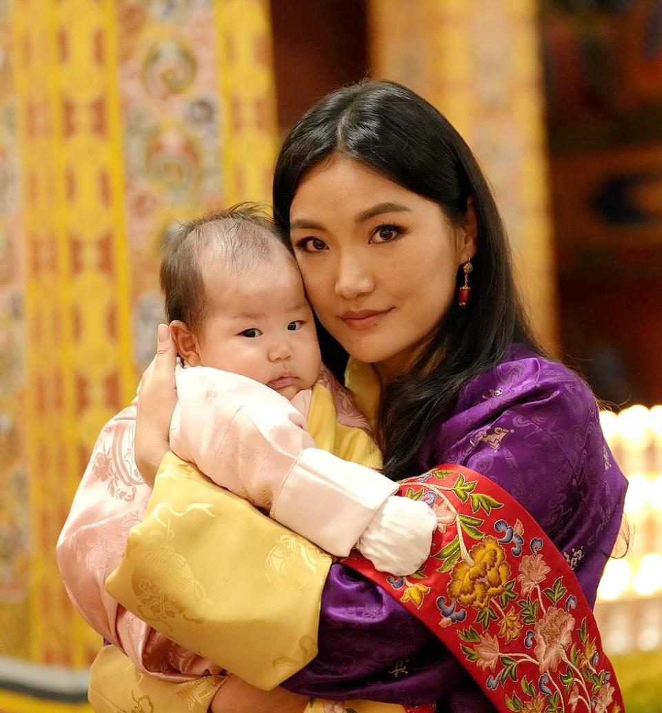 王后吉增佩瑪生完小公主後，出面力挺《不丹沒有槍》。（圖／海鵬提供）