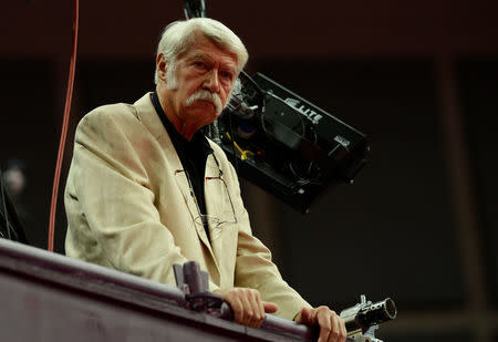 FILE PHOTO: Gymnastics coach Bela Karolyi watches the women's gymnastics qualification at the North Greenwich Arena during the London 2012 Olympic Games July 29, 2012. REUTERS/Dylan Martinez/File Photo