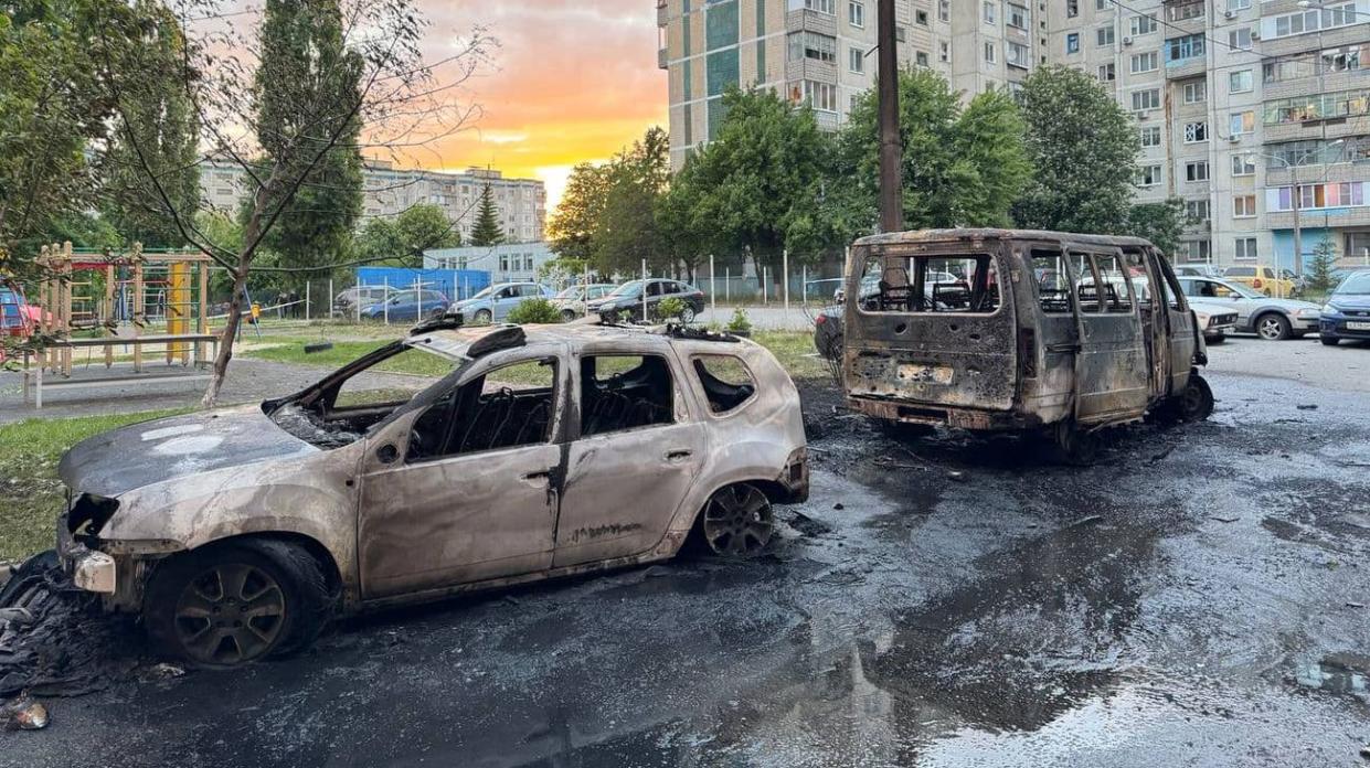 Aftermath of attack on Belgorod. Photo: Governor's Telegram Channel