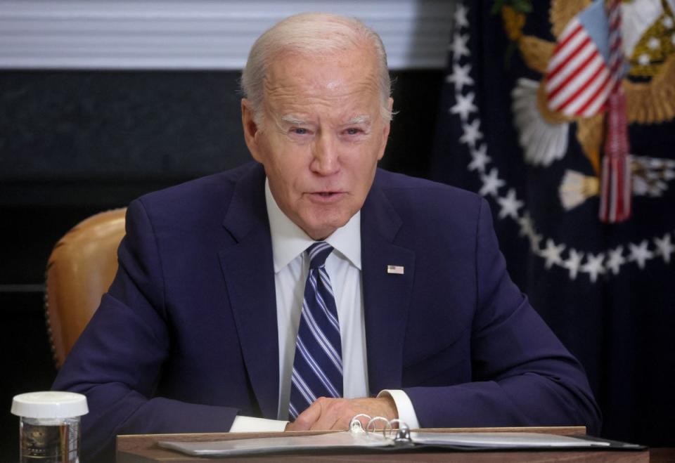 US President Joe Biden has said that work has been going on for weeks to bring hostages home (Reuters)