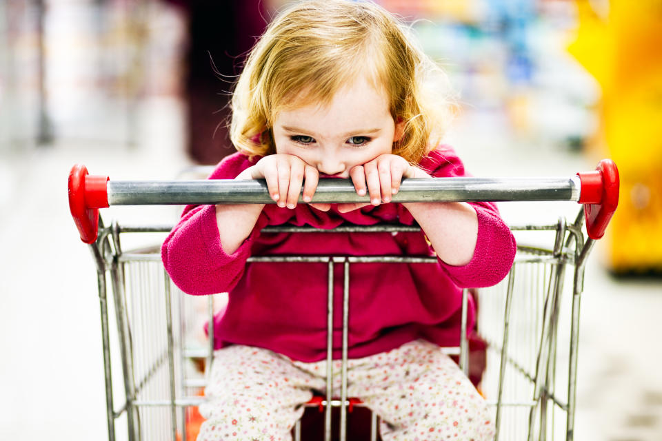 Child at the supermarket