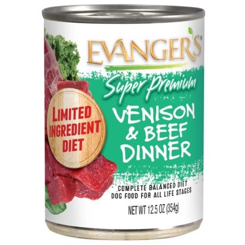 Evanger's LImited ingredient diet super premium healthy dog food