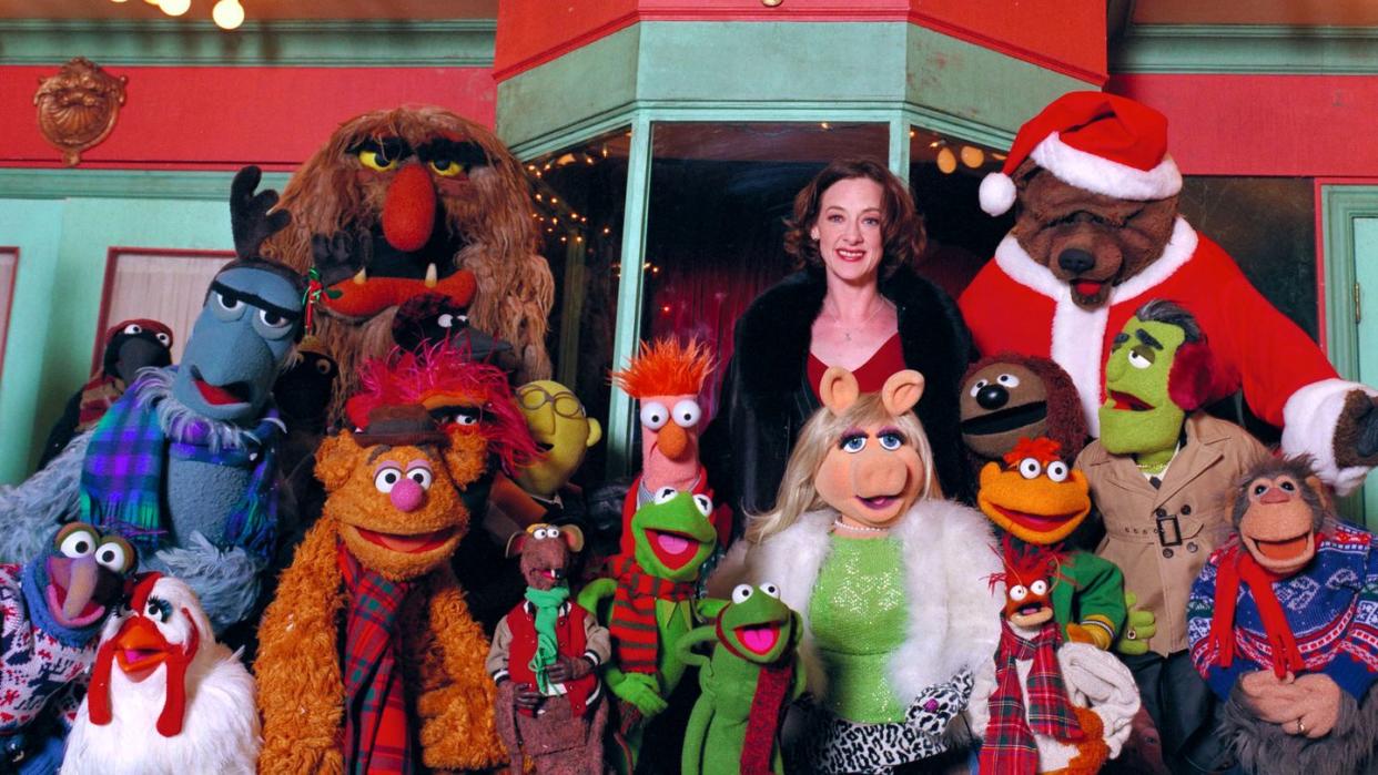 a scene from it's a very merry muppet christmas movie, a good housekeeping pick for best christmas movies for kids