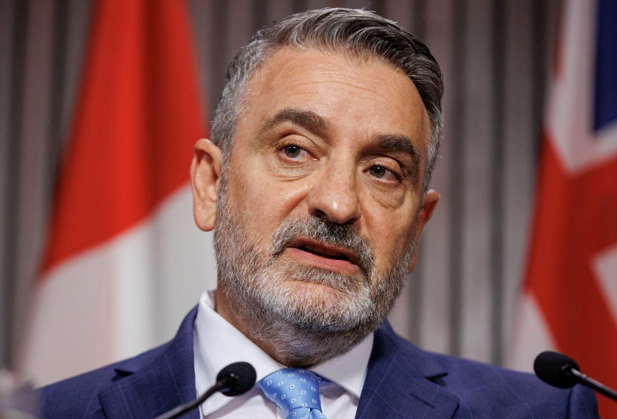 Ontario Minister of Municipal Affairs and Housing Paul Calandra says he is reviewing plans to appoint facilitators to review regional municipalities. (Evan Mitsui/CBC - image credit)