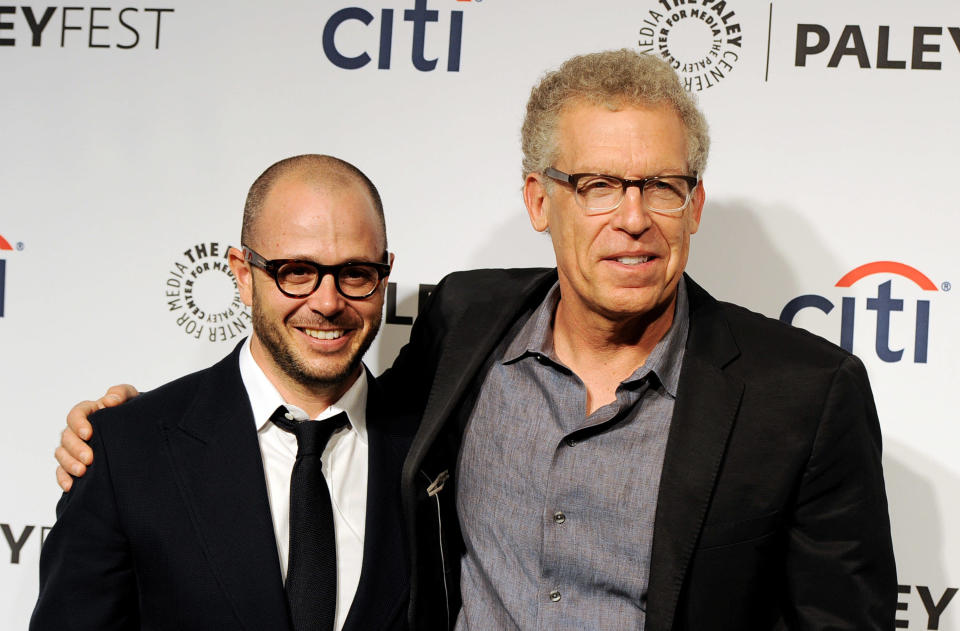 « Lost » : les showrunners de la série, accusés de racisme sur le tournage, s’expriment (Photo de Damon Lindelof et Carlton Cuse prise en 2014)