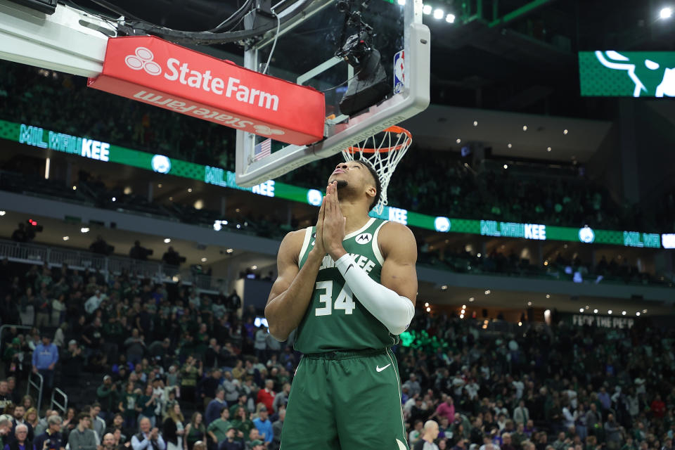 Giannis Antetokounmpo of the Milwaukee Bucks