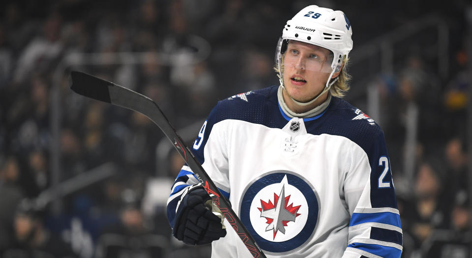 The Winnipeg Jets have inked Patrik Laine to a two-year deal. (Photo by Harry How/Getty Images)