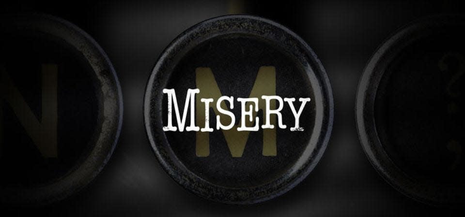 Logo for Studio Players' 'Misery.'