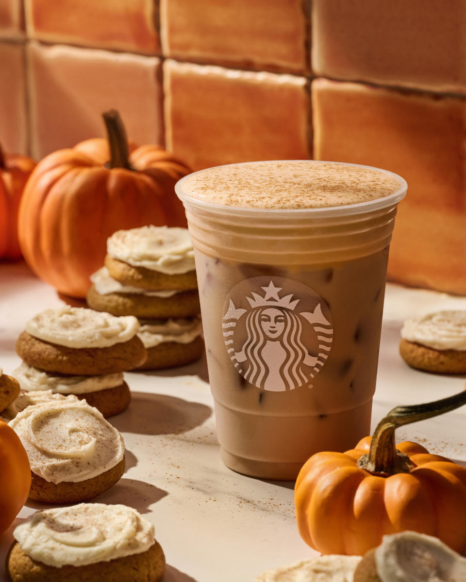 The all-new Iced Pumpkin Cream Chai Tea Latte. (Courtesy Starbucks)